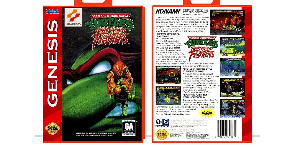 Teenage Mutant Ninja Turtles Tournament Fighters Sega Genesis